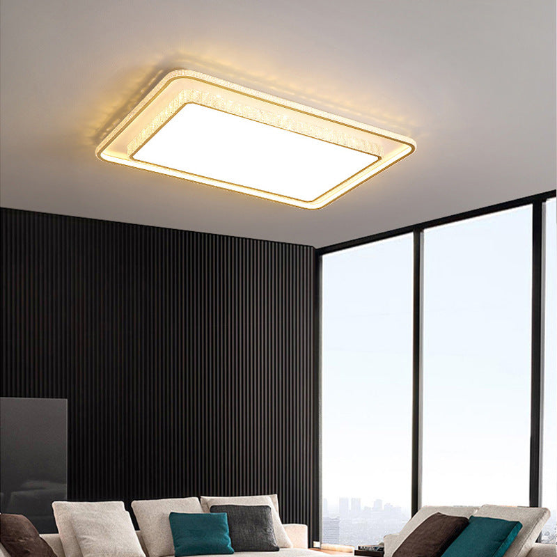 Geometric Crystal Ceiling Mount Light Modern Style LED Flush Mount Ceiling Lighting