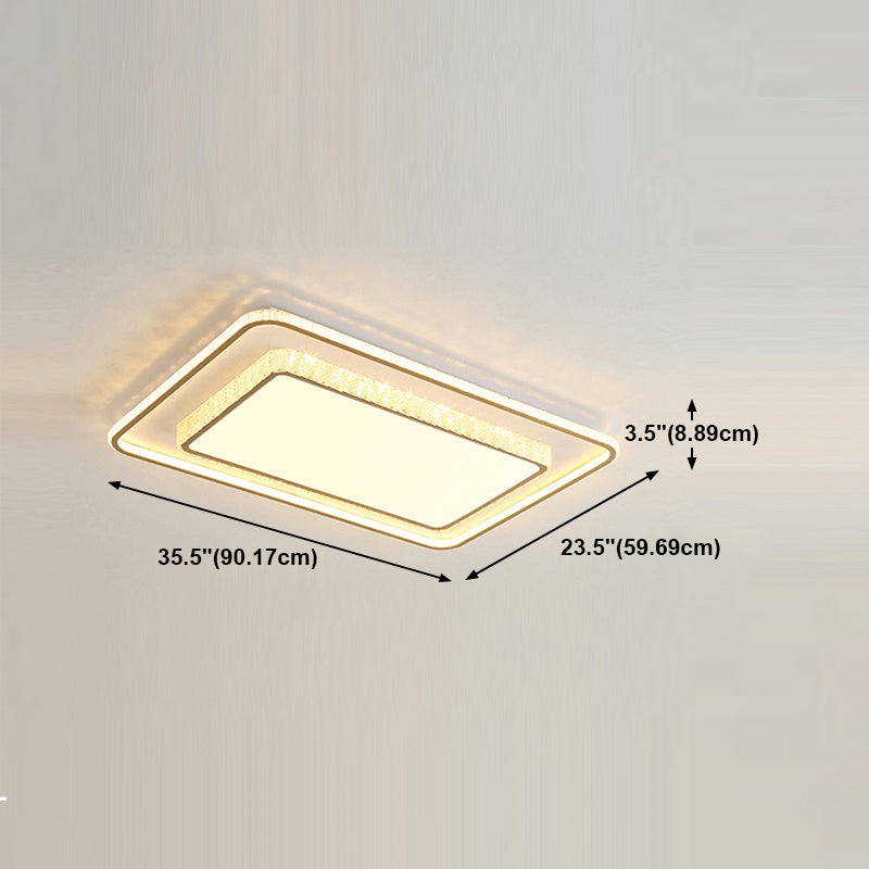 Geometric Crystal Ceiling Mount Light Modern Style LED Flush Mount Ceiling Lighting