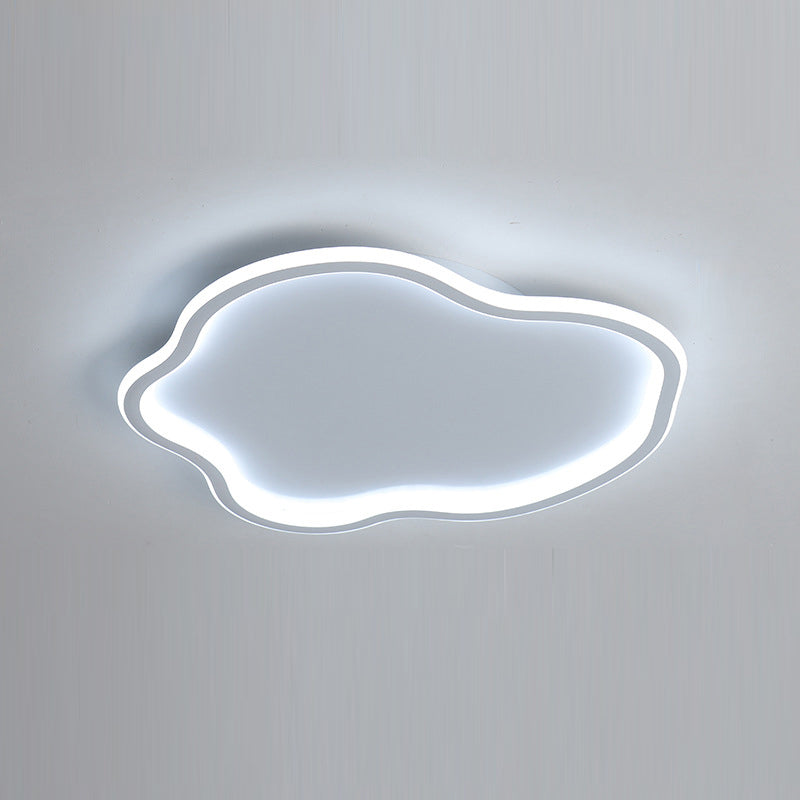 Cloud Shape Ceiling Mounted Light Fixture Nordic Style LED Metal Ceiling Lamp