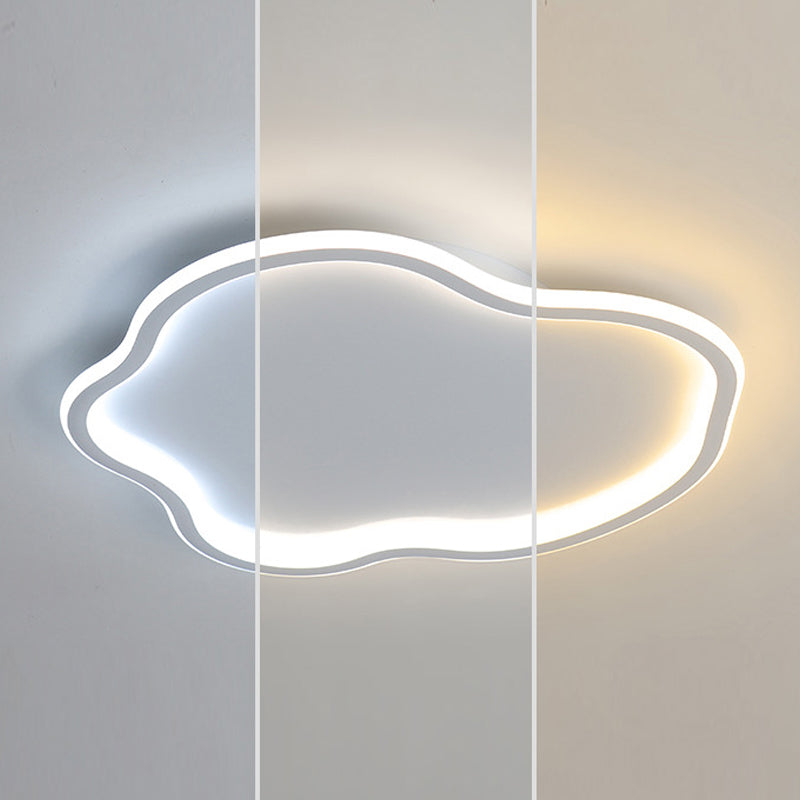 Cloud Shape Ceiling Mounted Light Fixture Nordic Style LED Metal Ceiling Lamp