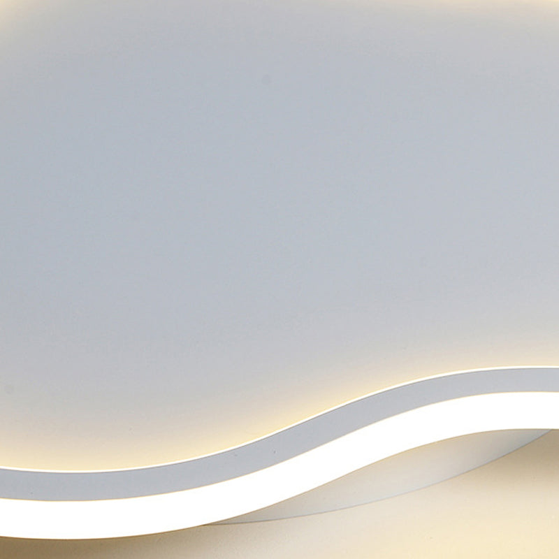 Cloud Shape Ceiling Mounted Light Fixture Nordic Style LED Metal Ceiling Lamp