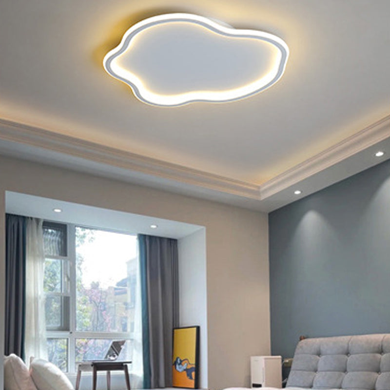 Cloud Shape Ceiling Mounted Light Fixture Nordic Style LED Metal Ceiling Lamp