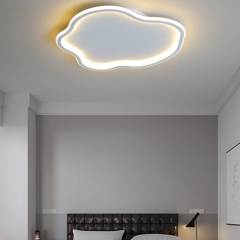 Cloud Shape Ceiling Mounted Light Fixture Nordic Style LED Metal Ceiling Lamp