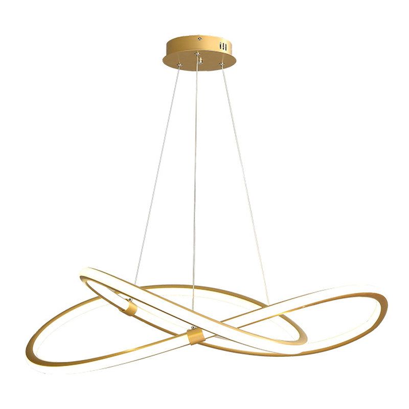 Metal Spiral Pendant Lighting Fixture Simple Style LED Hanging Pendant Light