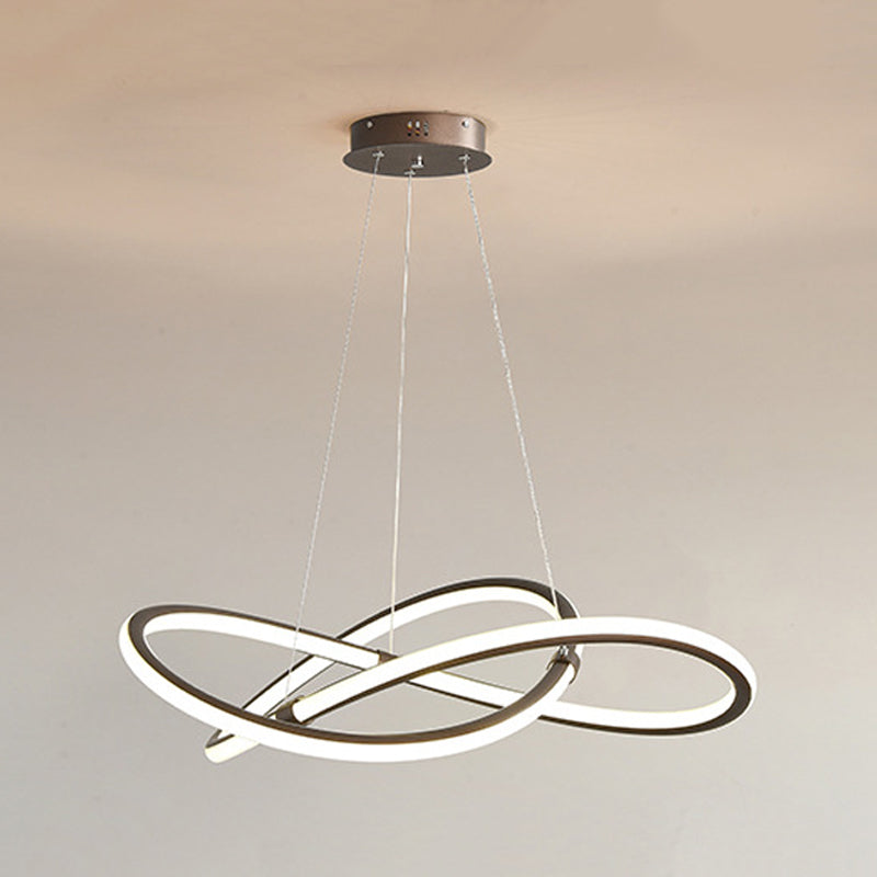 Metal Spiral Pendant Lighting Fixture Simple Style LED Hanging Pendant Light