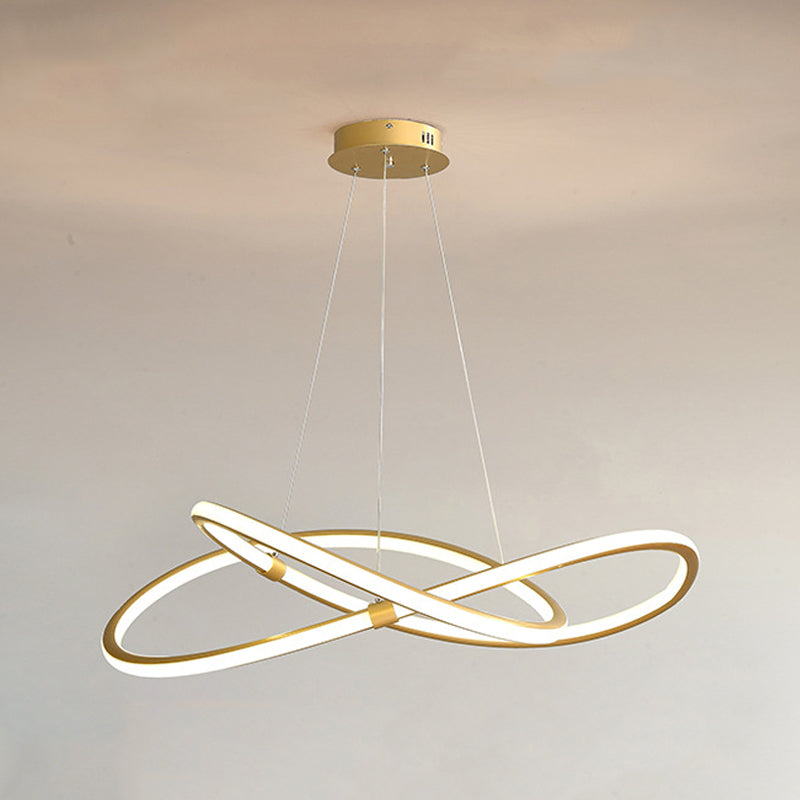 Metal Spiral Pendant Lighting Fixture Simple Style LED Hanging Pendant Light