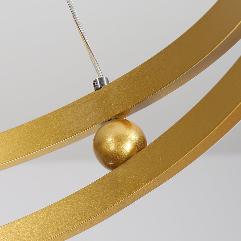 Twist Metal Hanging Light Fixture Minimalist LED Ceiling Pendant Light for Living Room