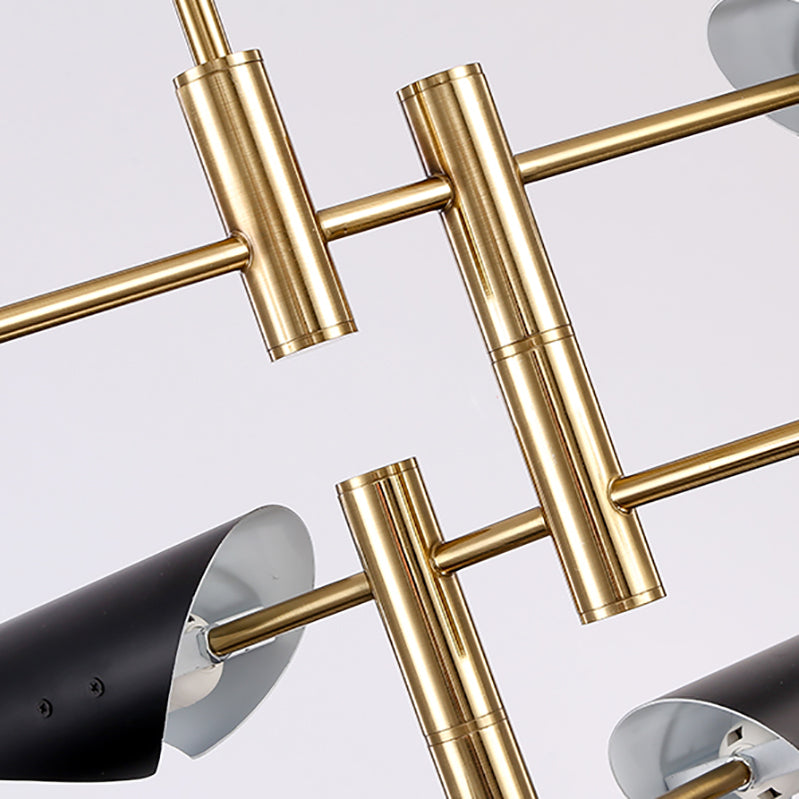 Sputnik Chandelier Light Fixture Metal Simple Chandelier Lighting for Bedroom