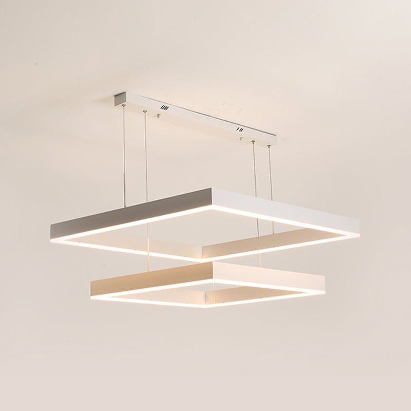 Accesorio de iluminación de lámpara de araña moderno luz colgante de lámpara de múltiples niveles para sala de estar