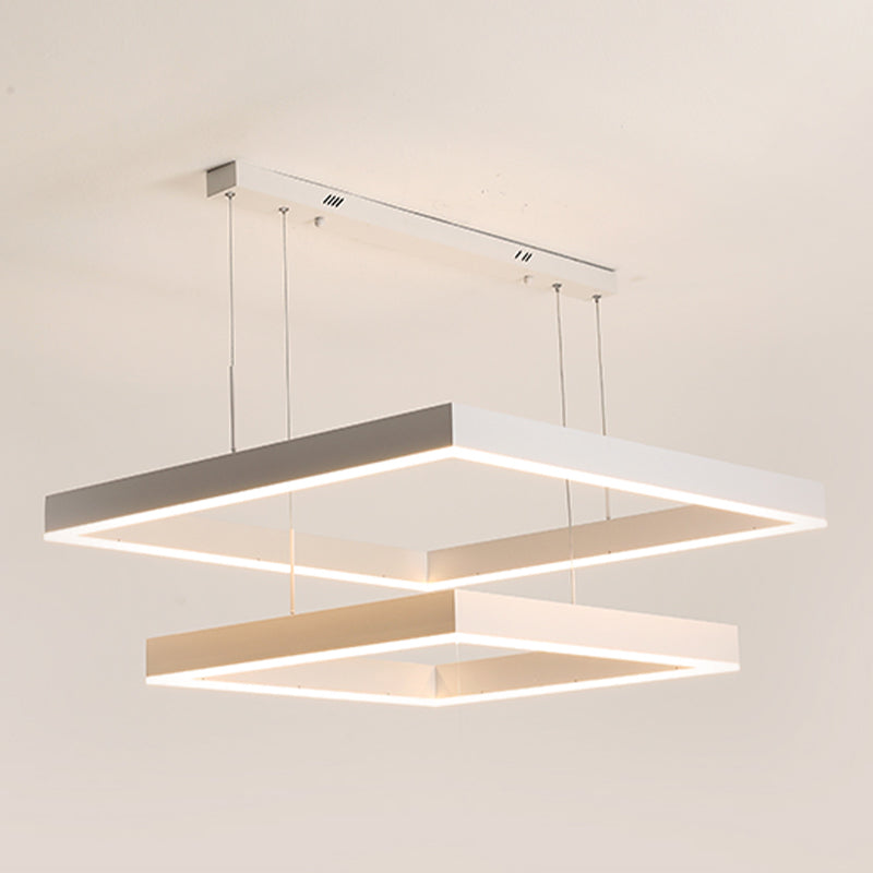 Accesorio de iluminación de lámpara de araña moderno luz colgante de lámpara de múltiples niveles para sala de estar