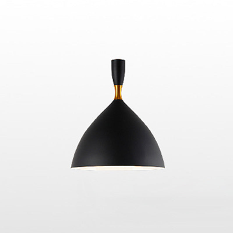 Macaron Style 1-Bulb Pendant Pendant Metal Teardrop en forme de lumière suspendue pour salle à manger