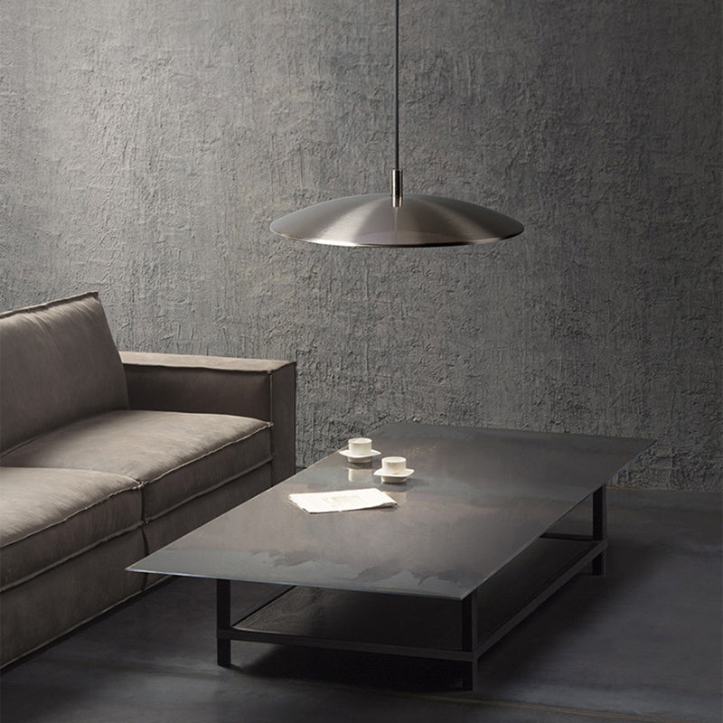 Metal Dome Suspension Lamp Minimalist LED Pendant Lighting for Dining Room