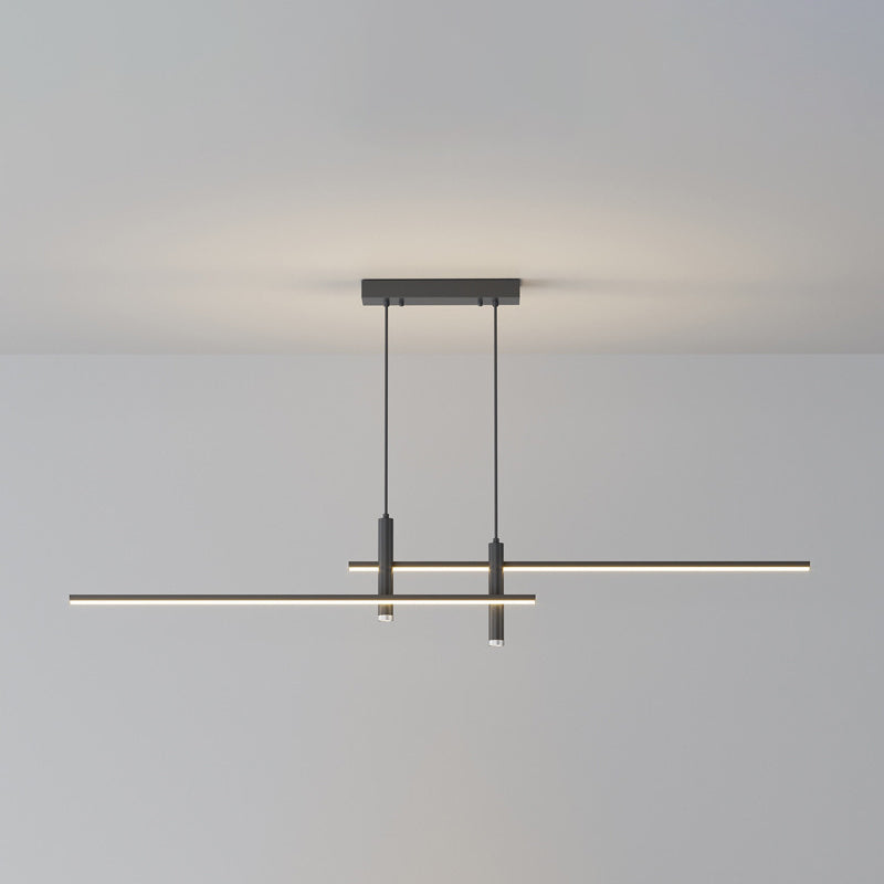 Luz colgante colgante de metal de la isla múltiple moderna para el comedor de la sala de estar