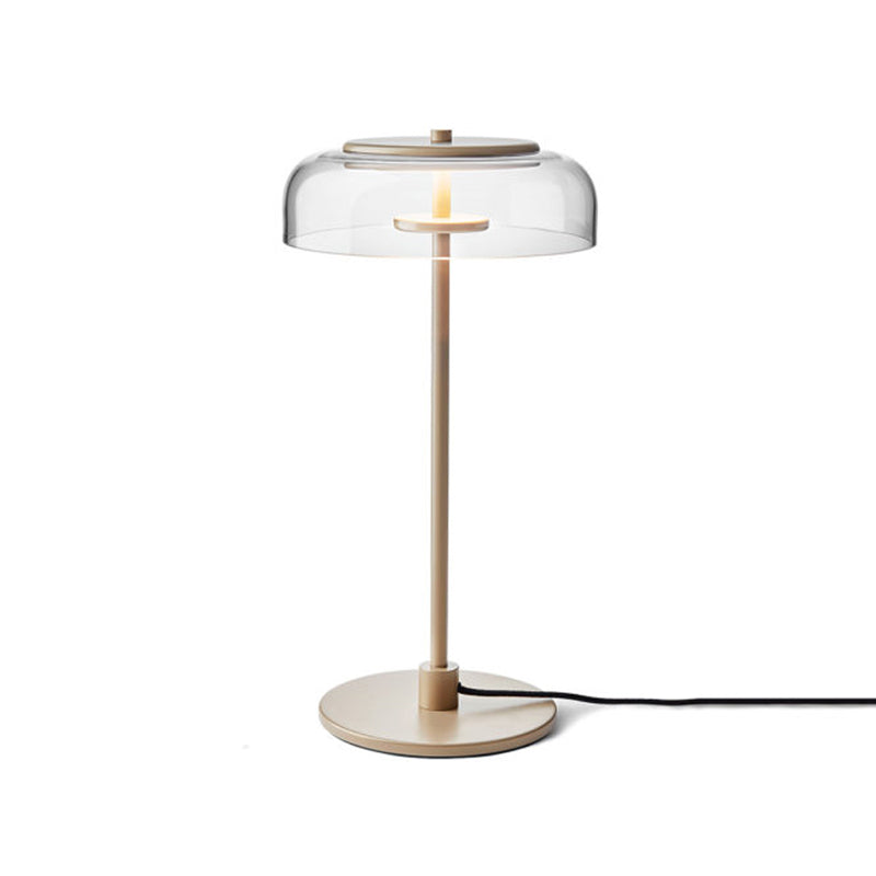 Modern Desk Lamp Household Desk Lighting Fixture with Glass Shade for Bedroom