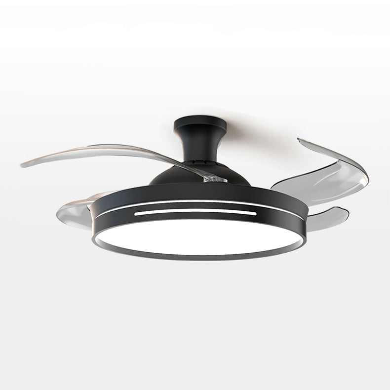 Ventola a led contemporanea luce leggero minimalista a filo per soggiorno