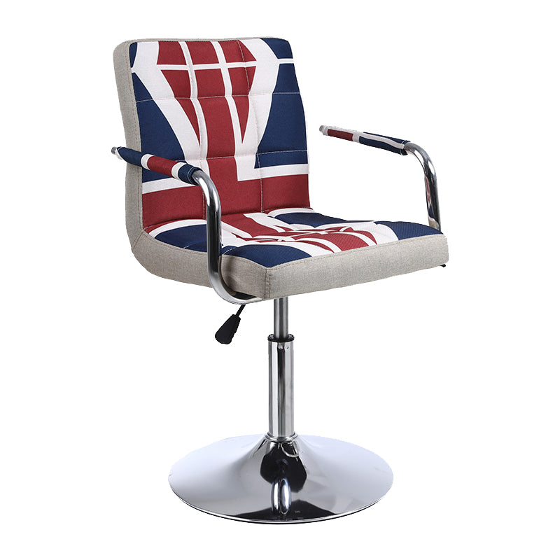 Indoor Modern Adjustable Bar Stool Footrest Bucket Backrest Swivel Counter Stool