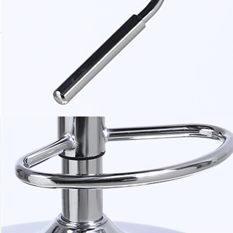 Indoor Modern Adjustable Bar Stool Footrest Bucket Backrest Swivel Counter Stool