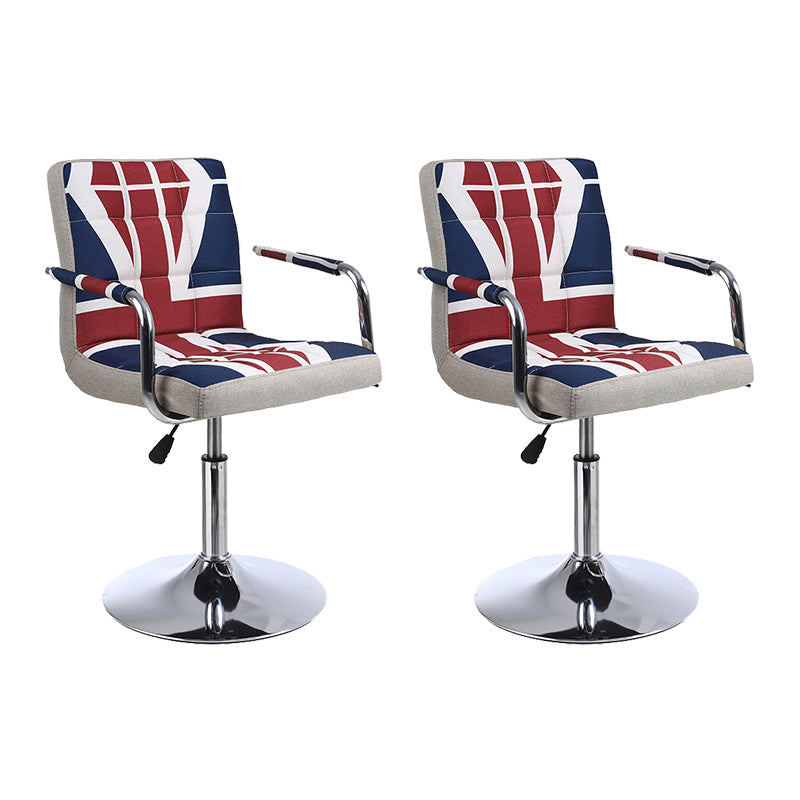 Indoor Modern Adjustable Bar Stool Footrest Bucket Backrest Swivel Counter Stool