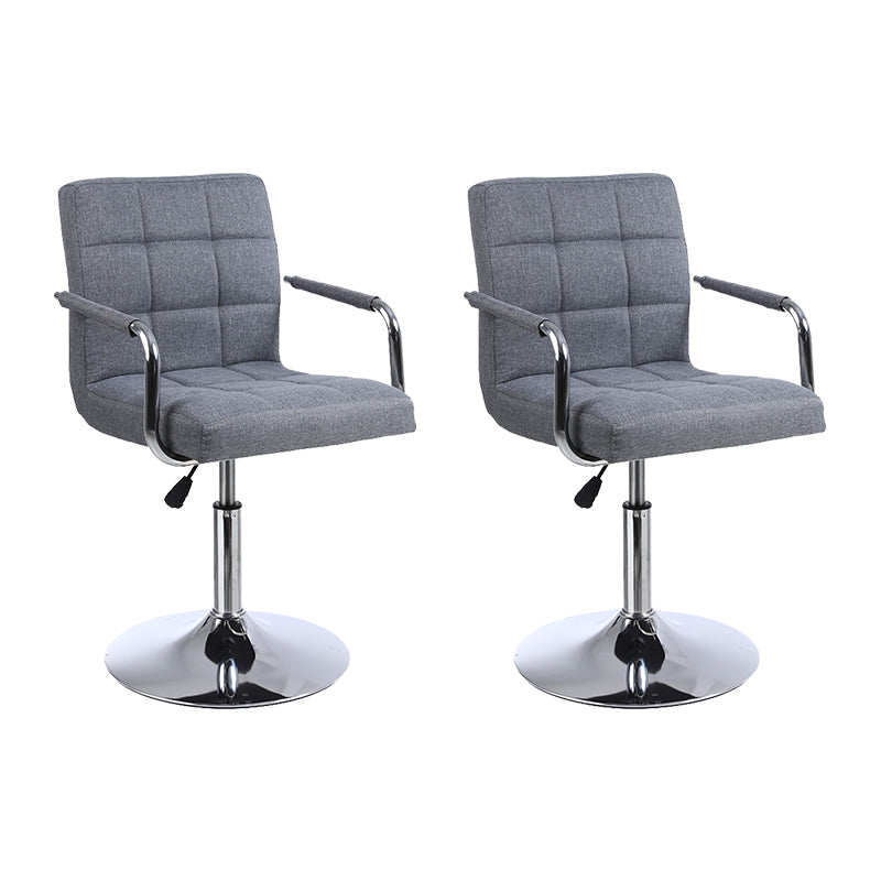 Indoor Modern Adjustable Bar Stool Footrest Bucket Backrest Swivel Counter Stool