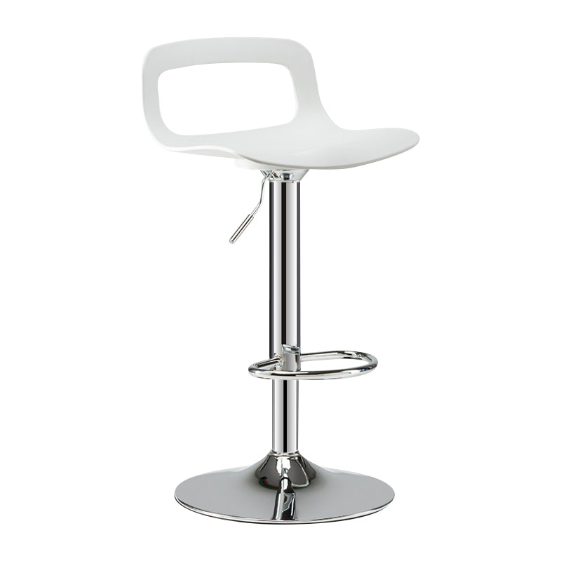 Modern Adjustable Swivel Bar Stool Low Back Plastic Bar and Counter Stool