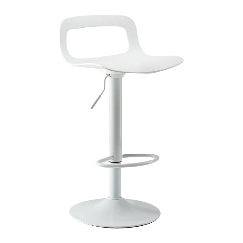 Modern Adjustable Swivel Bar Stool Low Back Plastic Bar and Counter Stool