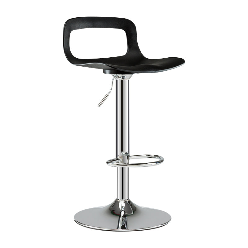 Modern Adjustable Swivel Bar Stool Low Back Plastic Bar and Counter Stool