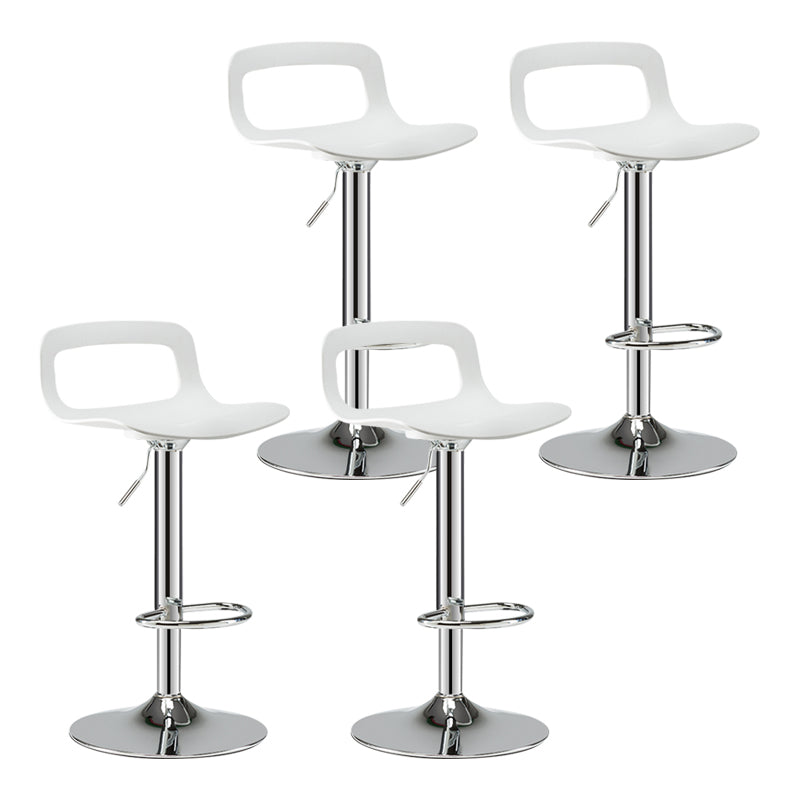 Modern Adjustable Swivel Bar Stool Low Back Plastic Bar and Counter Stool