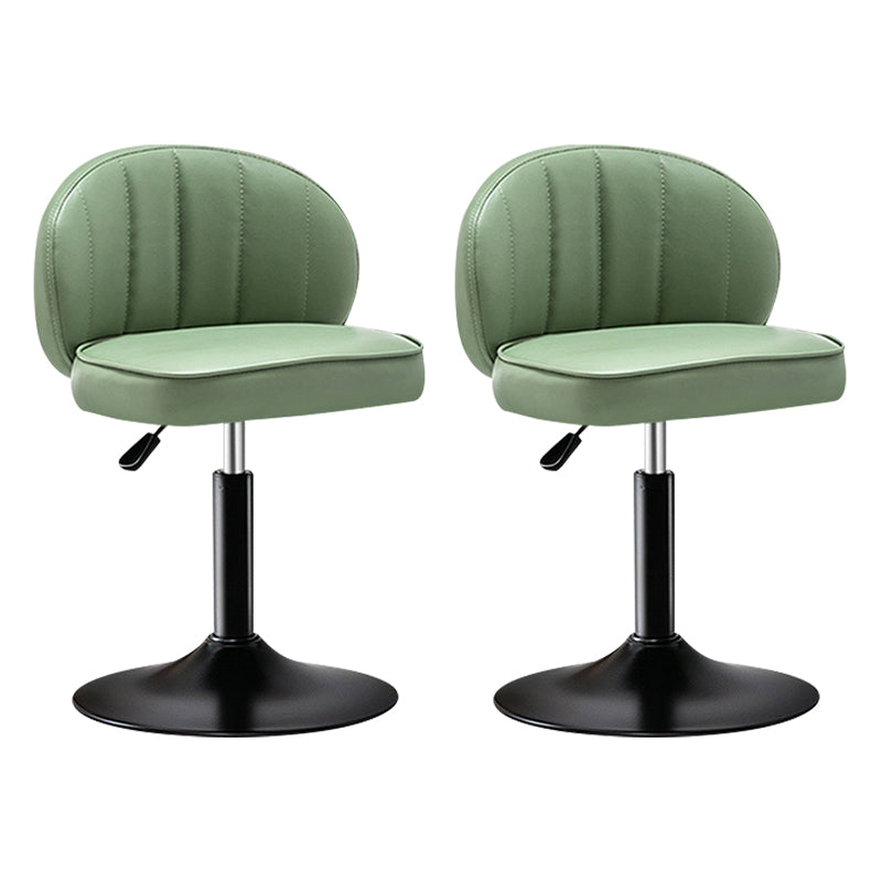 Taburete de bar de acero con respaldo moderno, taburete elevable con cojín de cuero