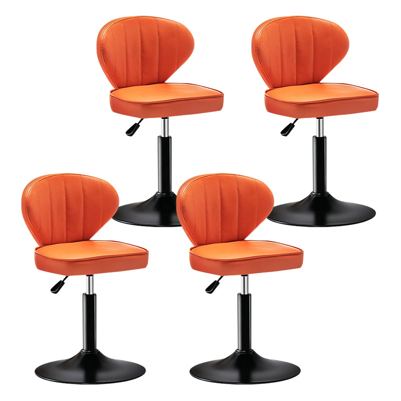 Taburete de bar de acero con respaldo moderno, taburete elevable con cojín de cuero