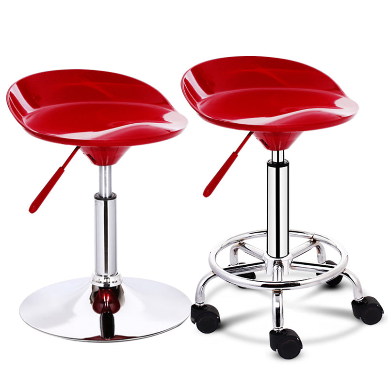 Taburete moderno de cabina elevable de acero de acero con cojín y pedal
