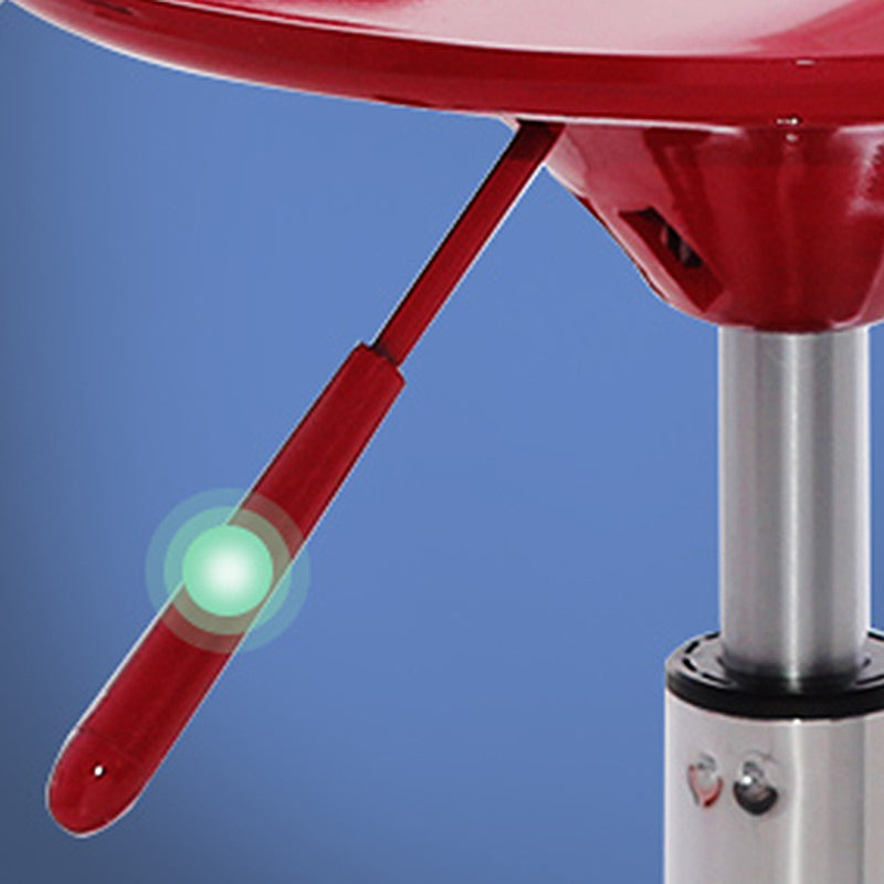 Taburete moderno de cabina elevable de acero de acero con cojín y pedal