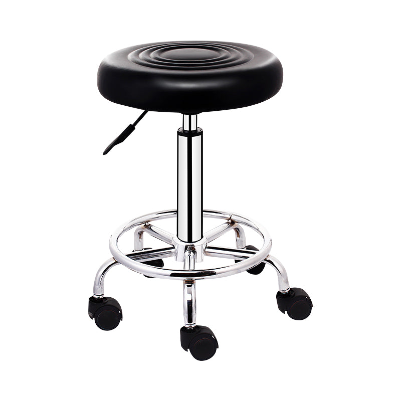 Taburete moderno de cabina elevable de acero de acero con cojín y pedal
