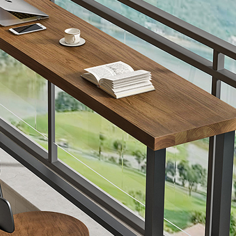 Modern Marble Bar Table with Rectangle Table Top Black Trestle Table - 42" H, Only Table