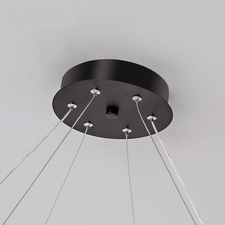 Lámpara de lámpara de metal de forma de U iluminación de lámparas LED modernas para sala de estar