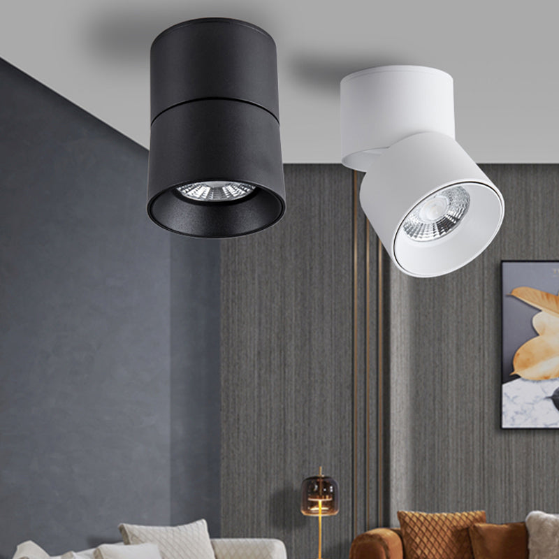 Metal Half Cylinder Flush Ceiling Light Modern Style 1 Light Flush Ceiling Light Fixtures
