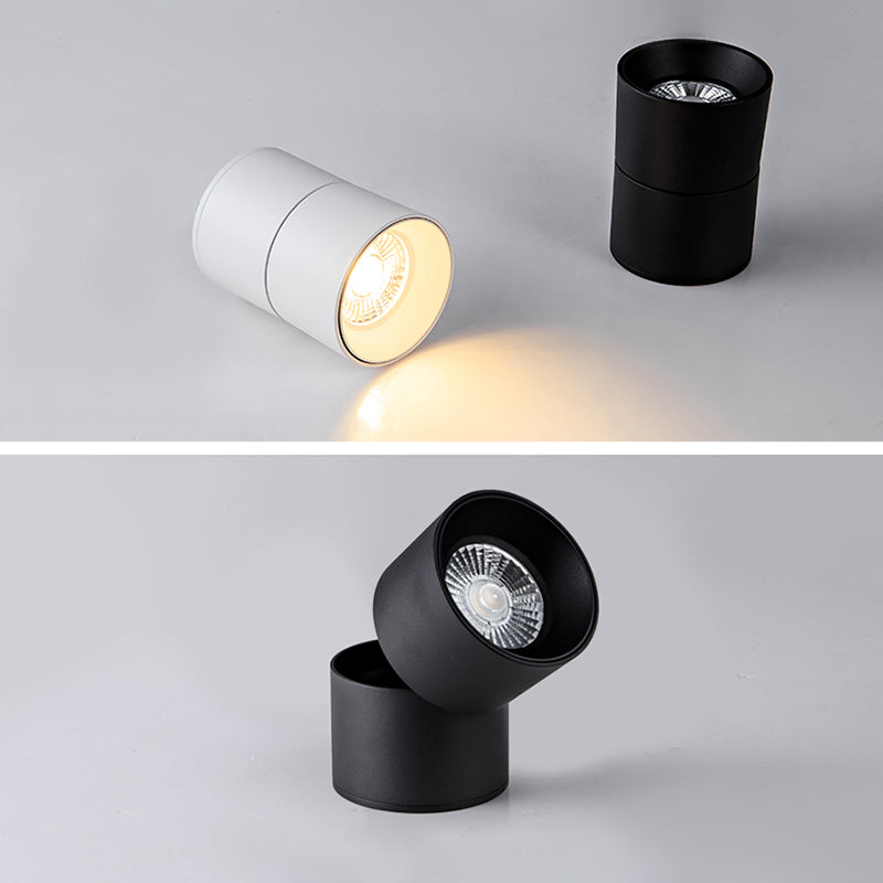 Metal Half Cylinder Flush Ceiling Light Modern Style 1 Light Flush Ceiling Light Fixtures