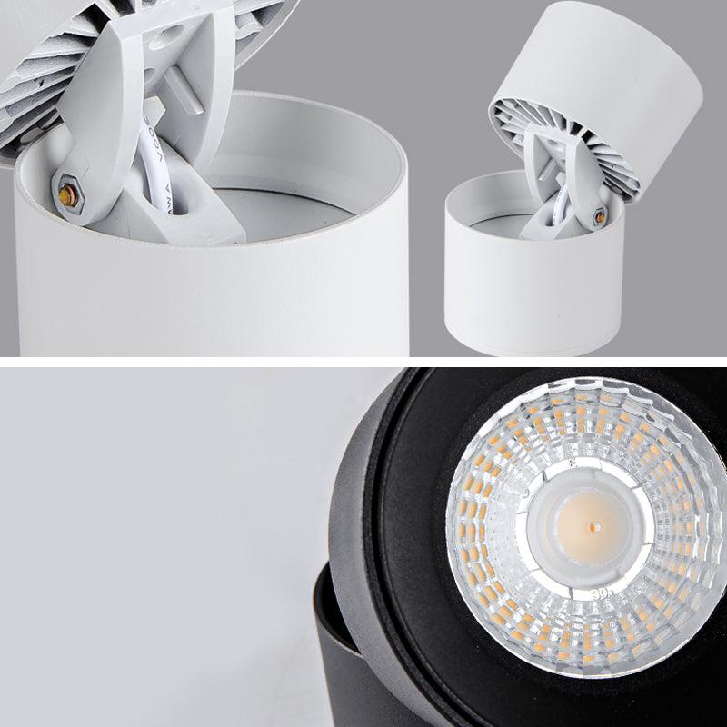 Metal Half Cylinder Flush Ceiling Light Modern Style 1 Light Flush Ceiling Light Fixtures