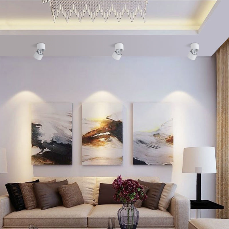 Metal Half Cylinder Flush Ceiling Light Modern Style 1 Light Flush Ceiling Light Fixtures