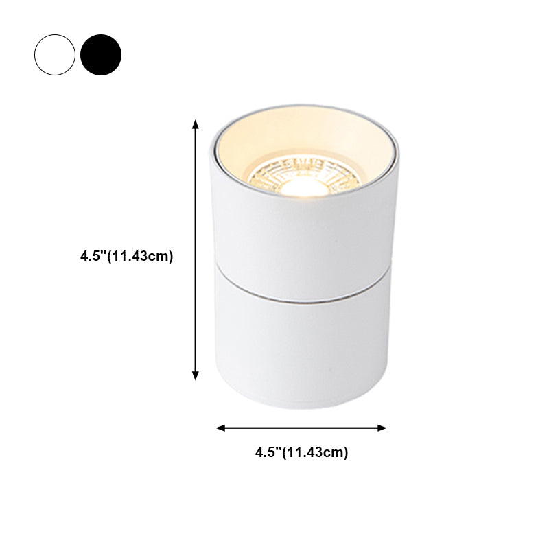 Metal Half Cylinder Flush Ceiling Light Modern Style 1 Light Flush Ceiling Light Fixtures