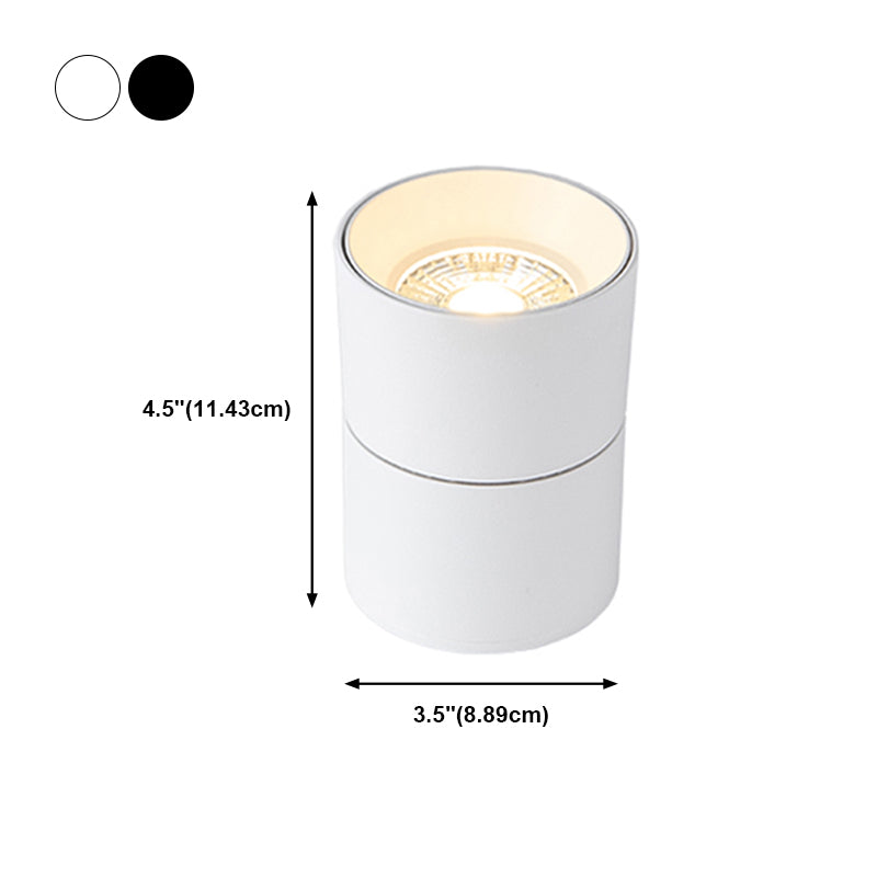 Metal Half Cylinder Flush Ceiling Light Modern Style 1 Light Flush Ceiling Light Fixtures