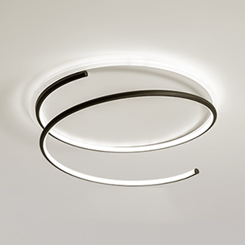 Lineare Form Deckenbefestigungen Moderne Stil Metall 2 Light Deckenbefestigungen Montiert
