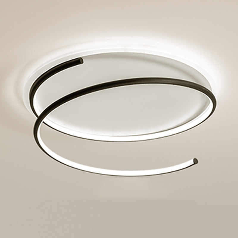 Lineare Form Deckenbefestigungen Moderne Stil Metall 2 Light Deckenbefestigungen Montiert