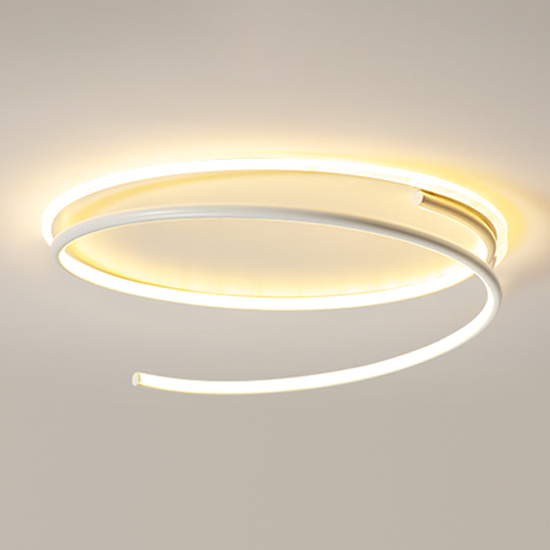 Lineare Form Deckenbefestigungen Moderne Stil Metall 2 Light Deckenbefestigungen Montiert