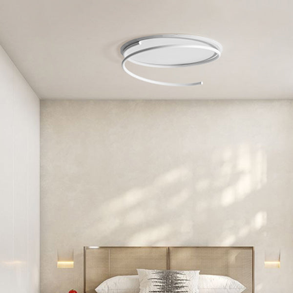 Lineare Form Deckenbefestigungen Moderne Stil Metall 2 Light Deckenbefestigungen Montiert