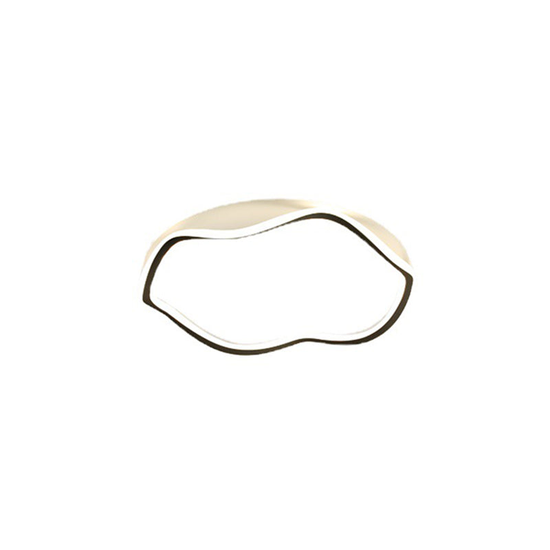 Contemporary Round Flush Light Metal 1 Light Flush Mount Lighting for Bedroom