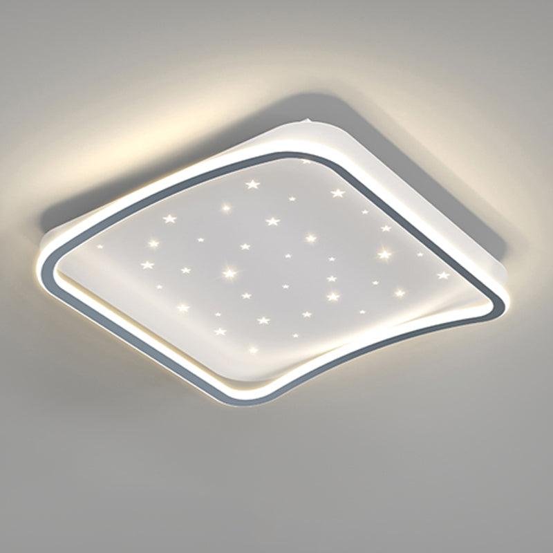 Geometrie Form LED Deckenleuchte Moderne Aluminium 1 Light Flush Mount für Halle