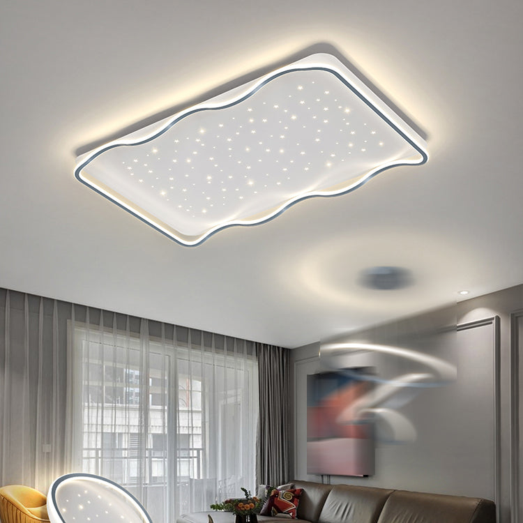 Geometrie Form LED Deckenleuchte Moderne Aluminium 1 Light Flush Mount für Halle