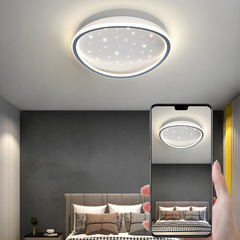 Geometrie Form LED Deckenleuchte Moderne Aluminium 1 Light Flush Mount für Halle
