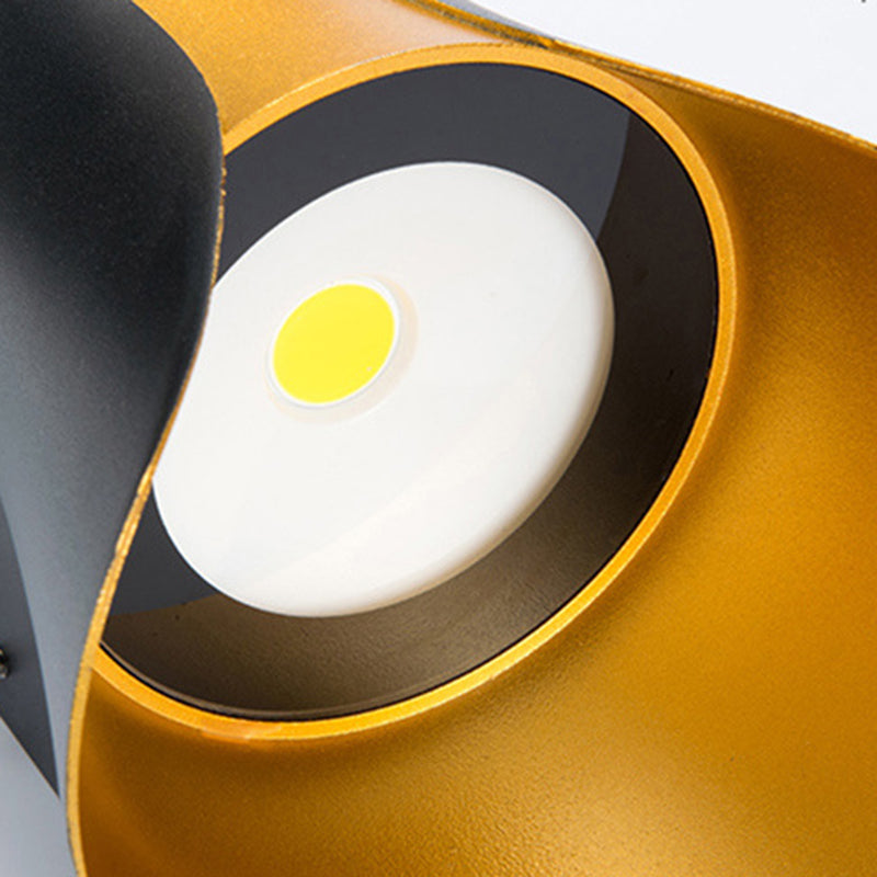 Metal Curved Lights Lights Modern Style 2 Lights Wall Washer Sconce