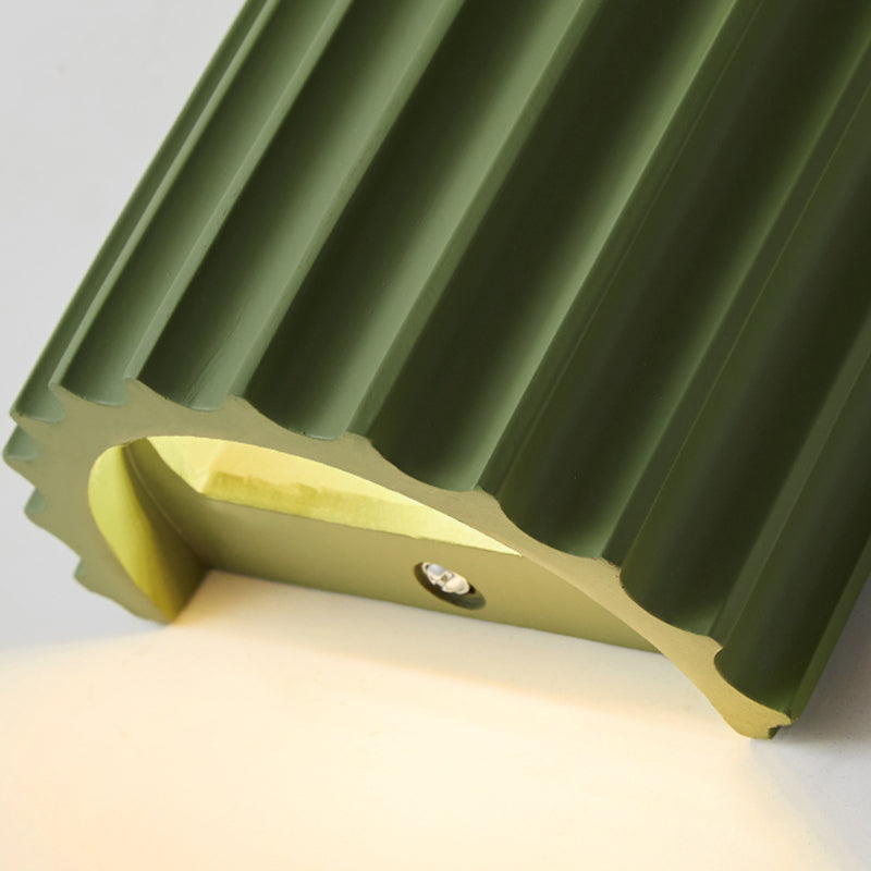 Mezza cilindro sconde in metallo sconce moderno macaron nordici 2 luci montate a parete